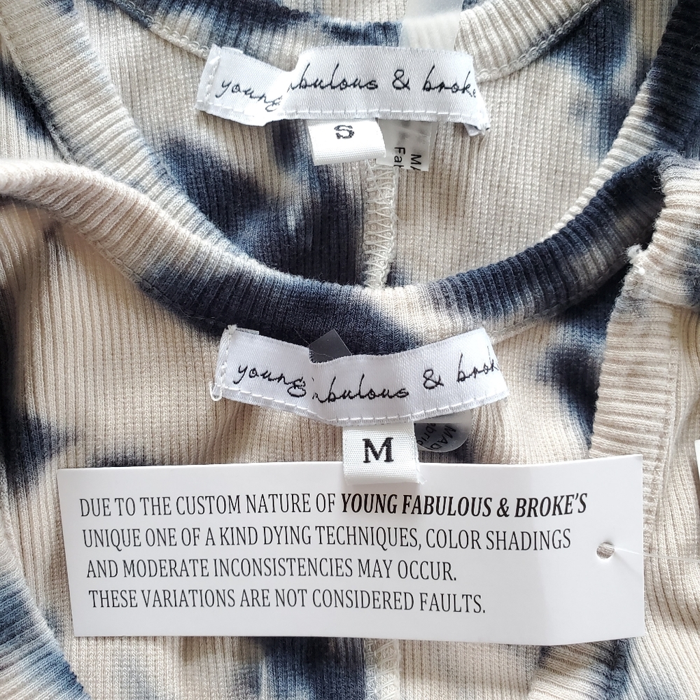 NWT Young Fabulous & Broke Denny Blue Safari Dress - Picture 14 of 16